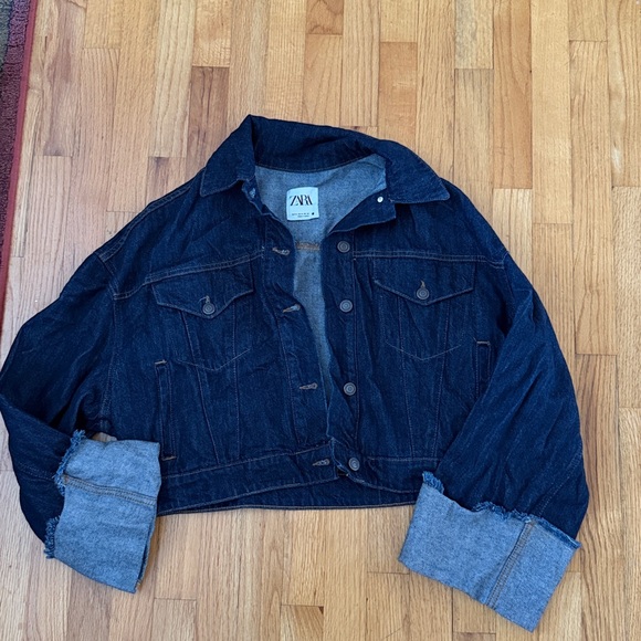 Denim zara cuff sleeve jacket - Picture 3 of 5